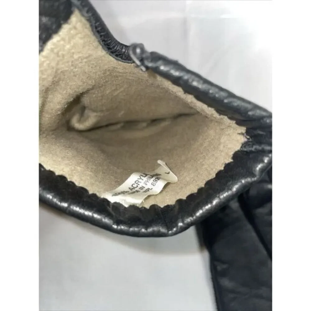 Vintage‎ Thinsulate WPL8931  Women Large Winter Weather Driving Gloves Black